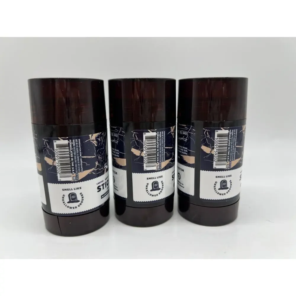 Dr Squatch Natural Deodorant Sticc of the Dead 2.65 oz Lot of 3